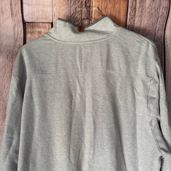 Fundamental Coast Pullover Top Men's Long Sleeve 1/4 Zip Soft Gray XXL NWT - Picture 5 of 10
